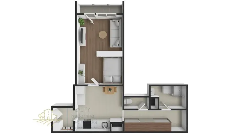 Prodej bytu 1+kk, Mělník, Nemocniční, 42 m2