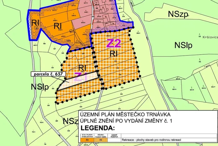 Prodej pozemku pro bydlení, Městečko Trnávka, 1320 m2