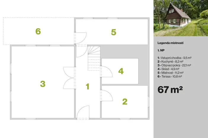 Prodej chalupy, Zlatá Olešnice, 112 m2