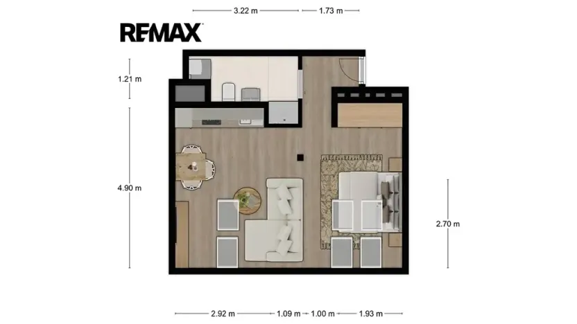 Prodej bytu 1+kk, Pardubice, Železničního pluku, 43 m2