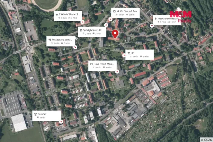 Pronájem bytu 1+kk, Mariánské Lázně - Úšovice, Česká, 20 m2