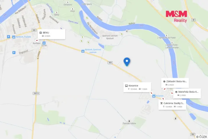 Prodej pozemku pro bydlení, Kovanice, 1513 m2