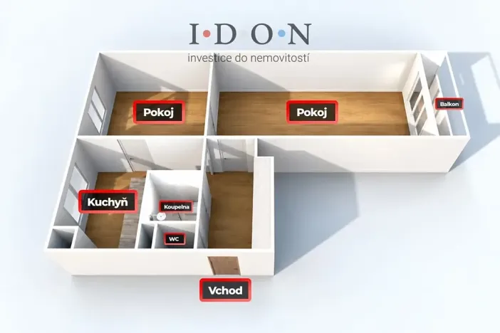 Prodej bytu 2+1, Ostrava, Francouzská, 52 m2