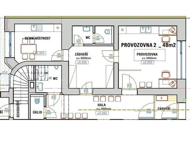 Pronájem ordinace, Olomouc, Stará Víska, 48 m2
