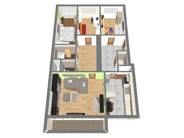 Prodej bytu 4+1, Praha - Podolí, Hudečkova, 108 m2
