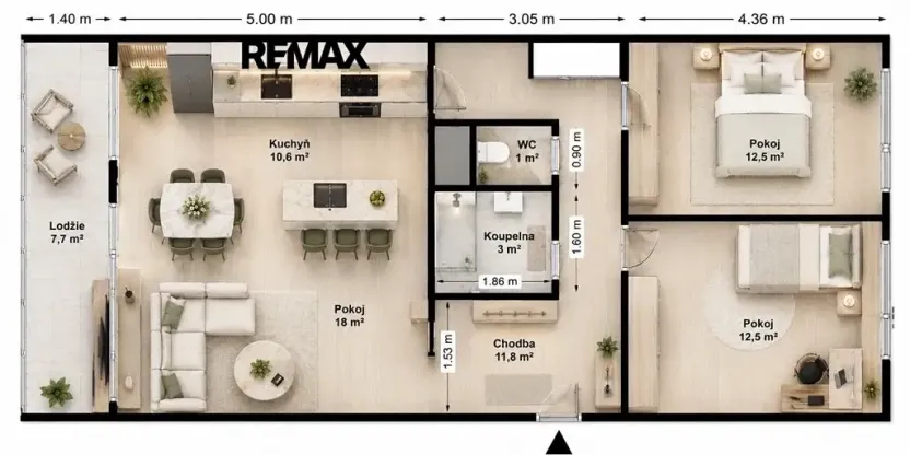 Prodej bytu 3+1, Praha - Stodůlky, Borovanského, 73 m2
