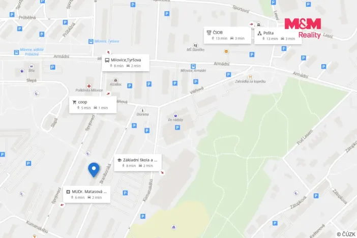 Prodej bytu 1+1, Milovice - Mladá, Braniborská, 27 m2