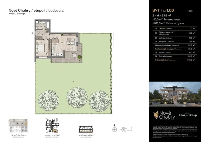 Prodej bytu 2+kk, Praha - Dolní Chabry, Velemínská, 53 m2