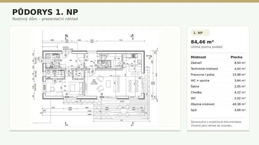 Prodej rodinného domu, Pardubice, 151 m2
