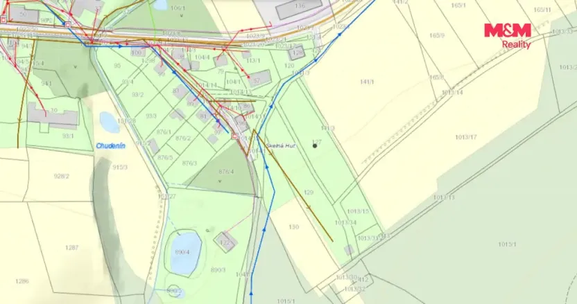 Prodej pozemku pro bydlení, Chudenín - Skelná Huť, 1000 m2