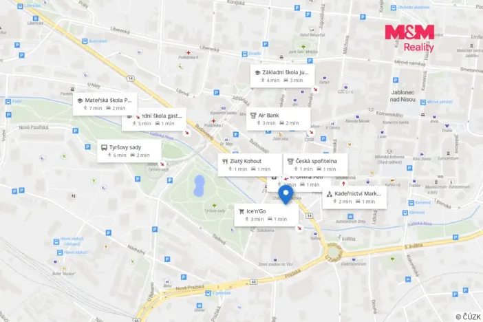 Pronájem obchodního prostoru, Jablonec nad Nisou, Anenské náměstí, 81 m2