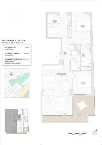 Prodej bytu 4+kk, Villajoyosa, Alicante, Španělsko, 77 m2