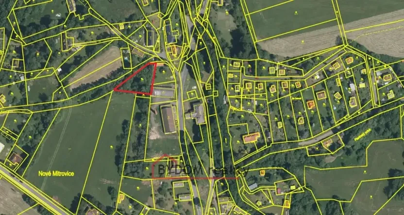 Prodej pozemku pro bydlení, Nové Mitrovice, 1216 m2