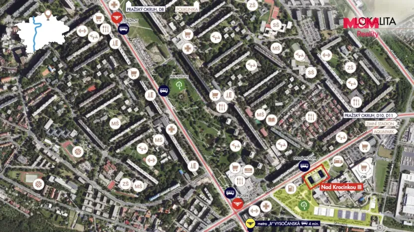 Prodej bytu 4+kk, Praha, Prosecká, 107 m2
