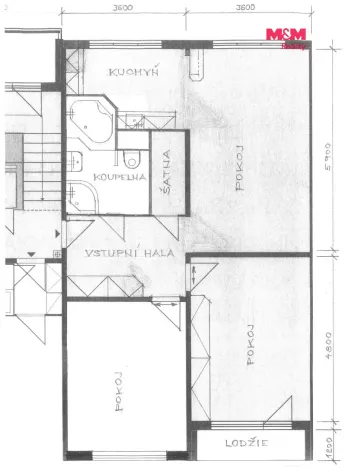 Prodej bytu 3+1, Chomutov, Svahová, 68 m2