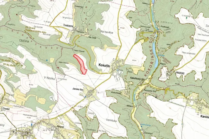 Prodej pole, Kokořín, 51372 m2