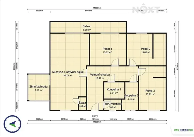 Prodej rodinného domu, Šumperk, Švédská, 94 m2