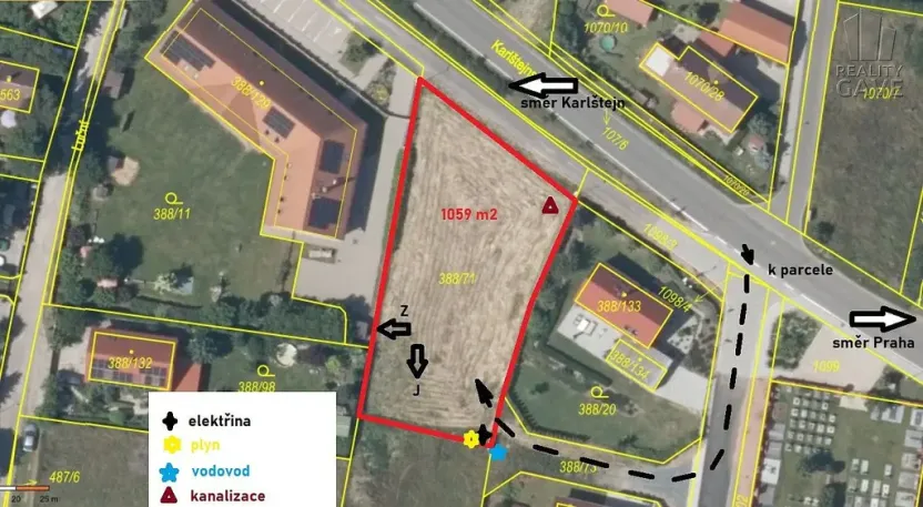 Prodej pozemku, Hlásná Třebaň, 1059 m2
