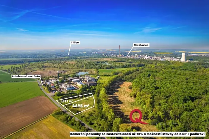 Prodej komerčního pozemku, Tišice, Mělnická, 6186 m2