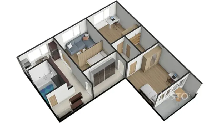 Prodej bytu 3+1, Strakonice, Sídliště 1. máje, 74 m2