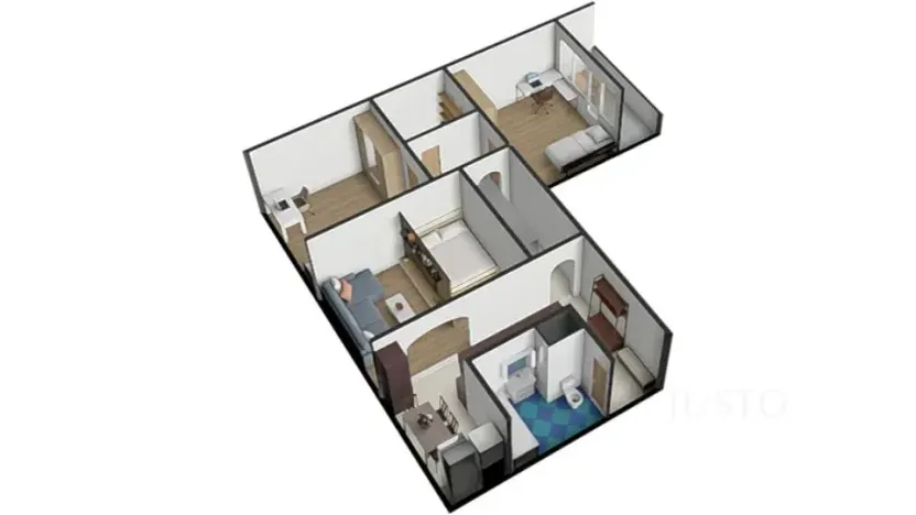Prodej bytu 3+1, Strakonice, Sídliště 1. máje, 74 m2