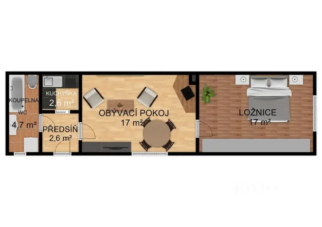 Prodej rodinného domu, Lhenice, 61 m2