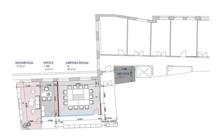 Pronájem kanceláře, Praha - Nové Město, Spálená, 106 m2
