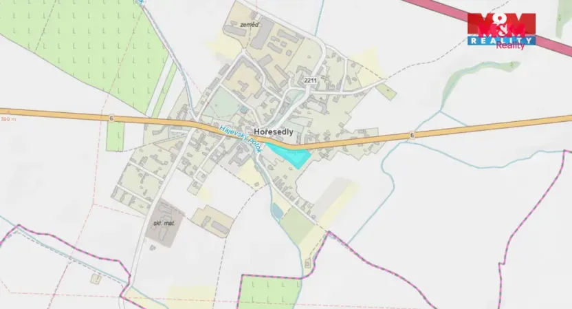 Pronájem skladu, Hořesedly, 200 m2