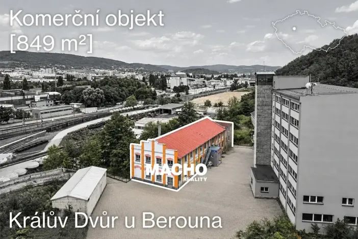 Pronájem kanceláře, Králův Dvůr, Tovární, 370 m2