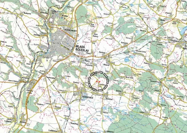 Prodej pole, Dobrovice, 8700 m2