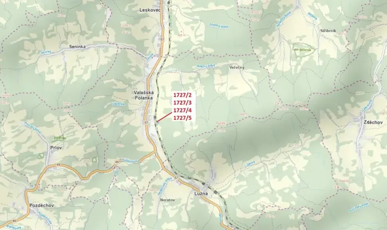 Dražba louky, Valašská Polanka, 2295 m2
