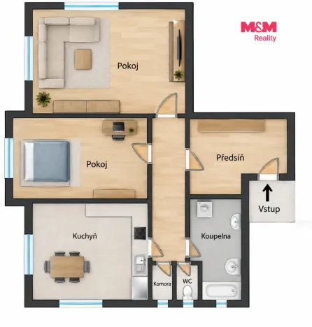 Prodej bytu 2+1, Liberec - Liberec I-Staré Město, Klostermannova, 240 m2