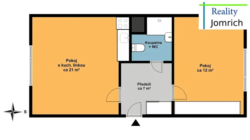 Prodej bytu 2+kk, Liberec, Jeřmanická, 43 m2