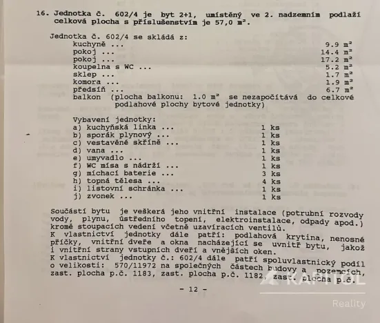 Prodej bytu 2+1, Chropyně, Tyršova, 55 m2