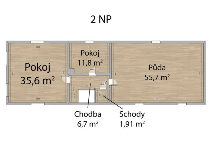 Prodej rodinného domu, Kožlany - Dřevec, 208 m2