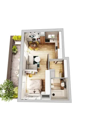 Prodej bytu 2+kk, Milovice, Topolová, 60 m2