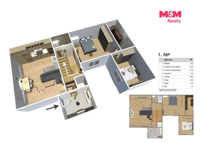 Prodej rodinného domu, Měchenice, V Luhu, 131 m2