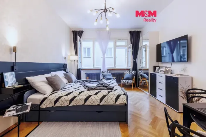 Pronájem bytu 1+kk, Praha - Nové Město, Krakovská, 26 m2