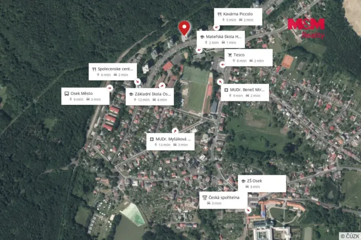 Prodej bytu 2+1, Osek, Hrdlovská, 57 m2
