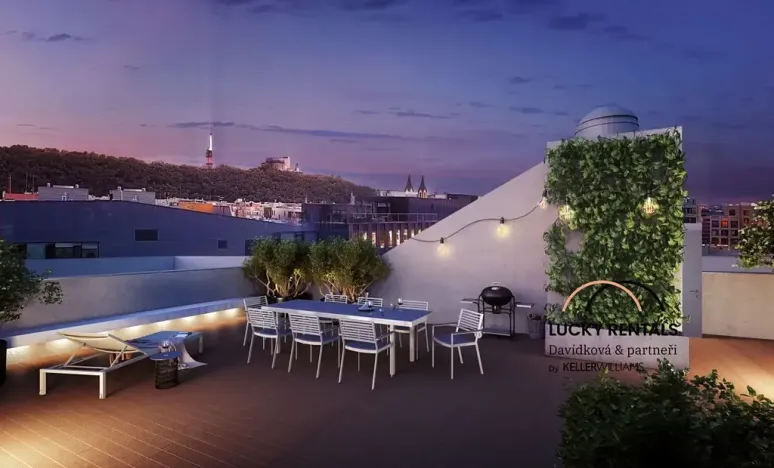 Pronájem bytu 2+kk, Praha - Karlín, U Mlýnského kanálu, 56 m2