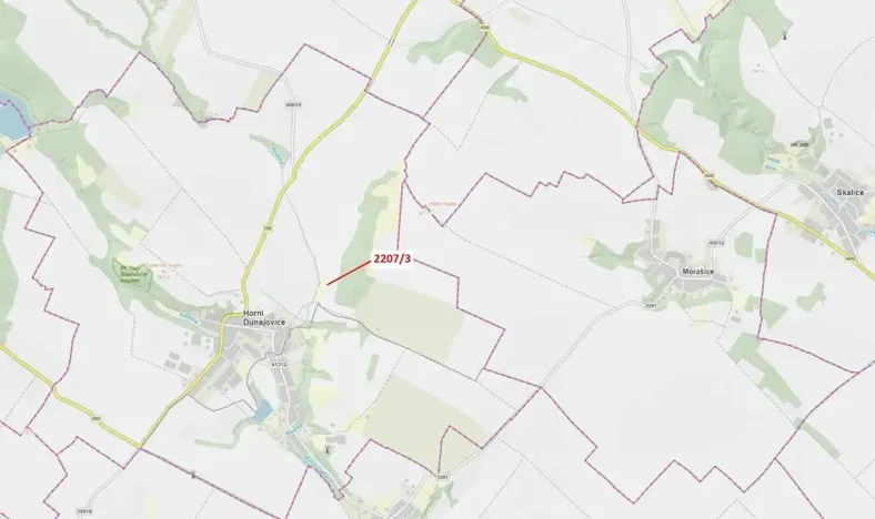 Dražba lesa, Horní Dunajovice, 28 m2