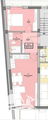 Prodej bytu 2+kk, Nesebar, Bulharsko, 52 m2