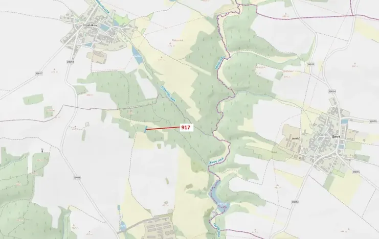 Dražba lesa, Vladislav, 586 m2