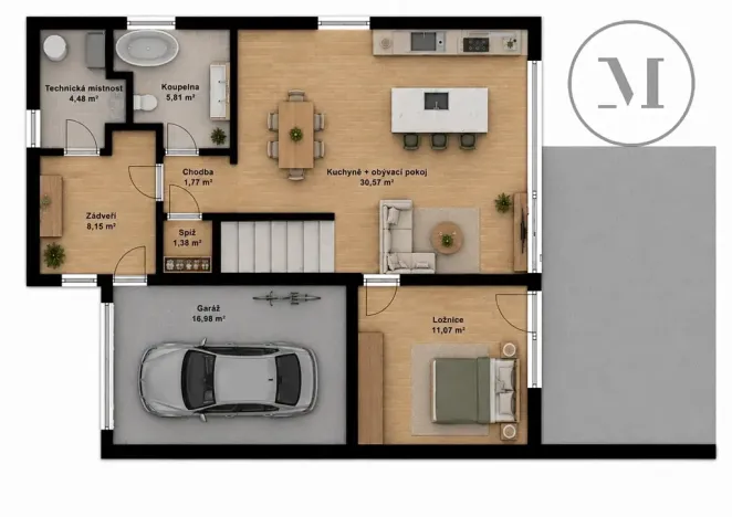 Prodej rodinného domu, Trhové Sviny, Nad Městem, 130 m2