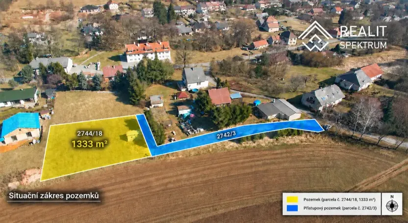 Prodej pozemku, Rudoltice, 1333 m2