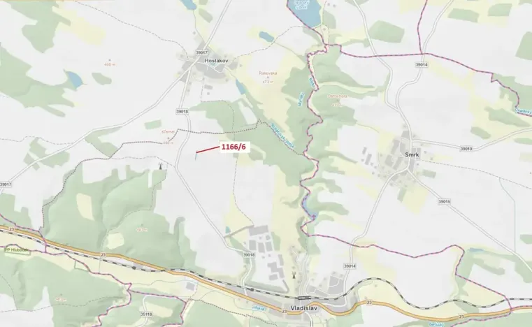 Dražba lesa, Vladislav, 219 m2