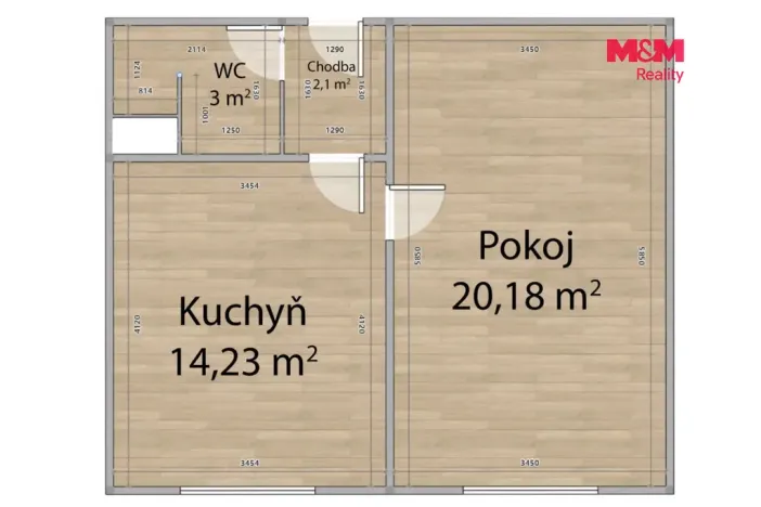Prodej bytu 1+1, Teplá, Palackého, 40 m2