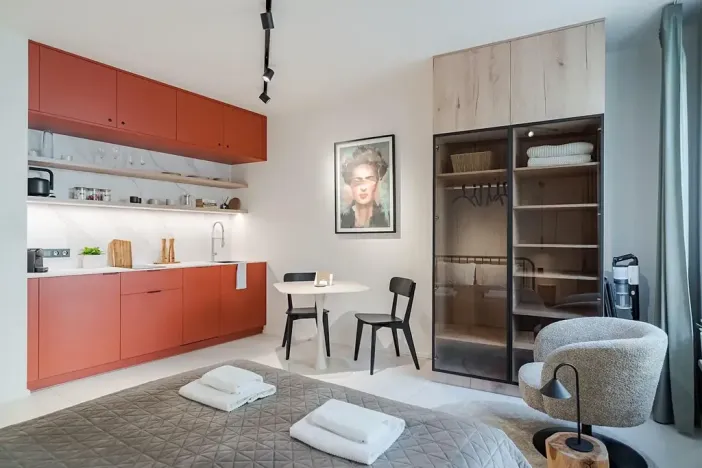 Prodej bytu 1+kk, Praha - Vršovice, Krymská, 27 m2