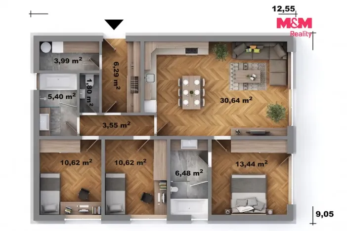 Prodej rodinného domu, Třebeň - Nový Drahov, 92 m2