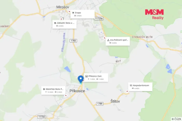Prodej louky, Příkosice, 3898 m2